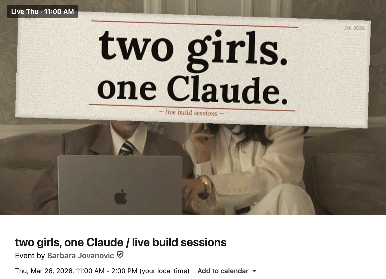 Website built with Lovable for a mentorship side project